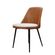 Cadeira-Lauren-Rivatti-Encosto-PU-Marrom-e-Tecido-Linho-Cru-com-Base-de-Aco-Pintado