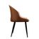 Cadeira-Louise-Rivatti-Encosto-PU-Marrom-e-Estofado-Linho-Cru-com-Base-de-Aco-Pintado--2-