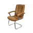 Cadeira-Escritorio-Locutor-Osler-Or-Design-Poliuretano-Caramelo-Base-Fixa-Cromada