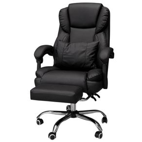 Cadeira-Escritorio-Presidente-Axen-Domann-Design-Assento-PU-Preto-Retratil-Base-Metal