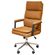 Cadeira-Escritorio-Presidente-Evo-Domann-Design-Assento-PU-Camel-Marrom-e-Base-Metal