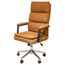 Cadeira-Escritorio-Presidente-Evo-Domann-Design-Assento-PU-Camel-Marrom-e-Base-Metal