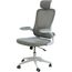 Cadeira-Escritorio-Presidente-Luna-Domann-Design-Assento-Tecido-Branco-Tela-Mesh-Base-Metal